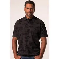 JP1880 Poloshirt Poloshirt Bauchfit Halbarm Piqué Alloverprint