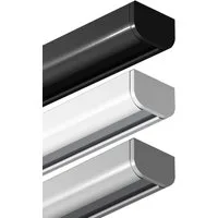Garduna Gardinenschiene halbrunde Schleuderschiene, 1-läufig, Aluminium