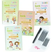 MaajeeKuto Notizbuch A4 MAGISCHE ÜBUNGSHEFTE INKL10 ERSATZMINEN FÜR KINDER-WIEDERVERWENDBAR