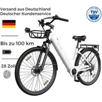 PIXAR E-Bike Cityrad Pedelec 28 Zoll 36V 18Ah bis 100 km Shimano 7 Gang, 7 Gang, Heckmotor, 648 Wh, Bürstenloser Motor, Bürstenloser Motor