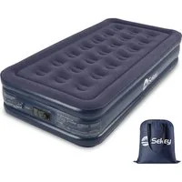 Sekey Luftbett Luftmatratze Selbstaufblasend Gästebett mit Integrierter Elektropumpe, 203x102x40cm - Luftbett Selbstaufblasend Einzelbett bis 200 kg