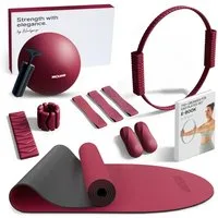 NEOLYMP Pilates-Ring Pilates Set für Zuhause – Pilates Ball, Pilates Ring & Gewichte (Pilates Essential Kit Damen & Anfänger - Home Pilates), Pilates Zubehör Set – inkl. Pilates Bänder, 1kg Hanteln & E-Book