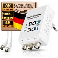 TronicXL Zweigeräteverstärker CATV Verstärker Kabelfernsehen TV DVBC DVBT DVB-T Leistungsverstärker