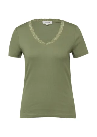 s.Oliver - T-Shirt olive - Gr. - 34