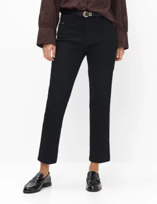 Brax Damen Five-Pocket-Hose Style MAY S CLEAN BLACK BLACK, denim schwarz, Gr. 38L