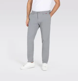 MAC - MAC JEANS - Lennox, Printed Light High Stretch grau - Gr. - 36