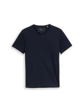Denim Tom Tailor - Slim Fit T-Shirt aus Baumwolle sky captain blue - Gr. - S