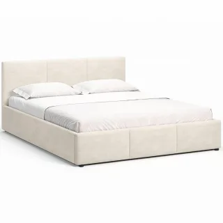 Jana Polsterbett, Beige, Holz, 140x200 cm, Schlafzimmer, Betten, Polsterbetten