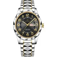 S&T Design Quarzuhr Herren Uhr Edelstahl Armbanduhr Herrenuhr, (Geschenkebox (Etui), inkl. Armbandkürzer & Etui), Männer Uhr Große Zahlen Ziffern 3Bar Wasserdicht Datum Analog