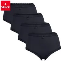 celodoro Taillenslip Damen Modal Eco Taillenslip (4er Pack) Maxi-Slip mit Spitze