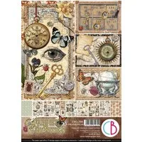 Ciao Bella Motivpapier Cabinet of Curiosities, 9 Blatt, A4