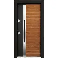 Xlmoebel Haustür XLMOEBEL BAK-30 Kompletttür braun Aluminium Kunststoff (Kompletttür, 1-St., 1x Haustür, 5x Schlüssel, 1x Griffset), Made in Europa