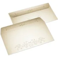 LIMONIA Briefpapier Set Briefblock A4 (Umschläge) Notizblock Papier Vintage Motivpapier, Motiv Briefumschläge, Made in Germany