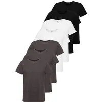 Tazzio T-Shirt E106 (Packung, 7-tlg., 7er-Pack) Herren Basic Rundhalsshirt