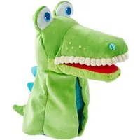 Haba Handpuppe Handpuppe Allesfresser Kroko, 26 cm, unisex neutral