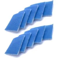 Trade-Shop Ersatzfilter 10x passend für Limodor Limot Compact 60-30, Compact 100, F/M, Zubehör für Limodor 00070, 60009 / Lüfter-Zubehör, Maße: 238 x 238mm / Material: Synthetik-Filtervlies (2-stufig)
