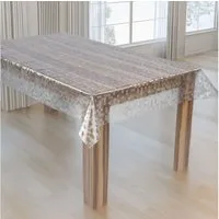 laro Tischdecke Laro Premium Line 0,3mm weich transparente Tischdecke Folie Kariert