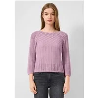 QS 3/4 Arm-Pullover Strickpullover Ajourpullover