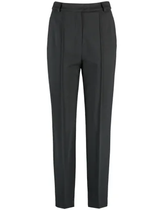 GERRY WEBER Collection - Klassische 7/8 Hose mit Längsbiese schwarz - Gr. - 46