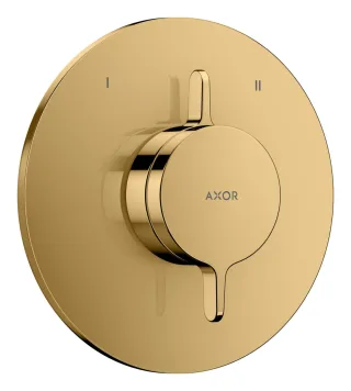 Hansgrohe Mischer Unterputz AXOR One für 2 Verbraucher polished gold optic , 48415990 48415990