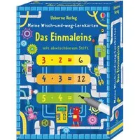 Usborne Verlag Spiel Meine Wisch-und-weg-Lernkarten: Das Einmaleins