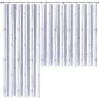 Weckbrodt Gardine Laura (1 St), Smokband, transparent, Voile, Voile, bedruckt, Allover, halbtransparent, Beschwerungsband, Store