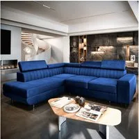 Masseno Ecksofa NOLA mit Schlaffunktion L-Form, Sofa mit Bettkasten