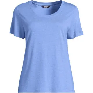 Shirt aus Leinenmix, Damen,  Gelb, by Lands' End