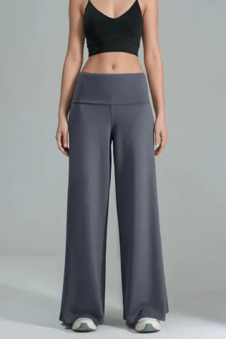 Modal Touch Faltbund Palazzo-Hose