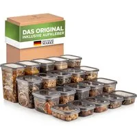 Viwares Vorratsdose Viwares Vorratsdosen-Set Mix Rechteckig - SERIE PEGGY 20 Teilig, Polypropylen