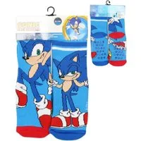 Sonic The Hedgehog Socken 2er Pack Kinder Socken rutschfeste Kuschelsocken Sportsocken