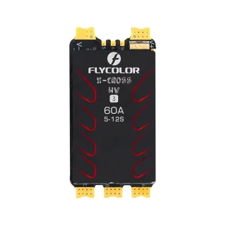 Flycolor X-Cross HV3 60A 5-12S Blheli_32 DSHOT1200 Brushless ESC for RC FPV Racing Drones