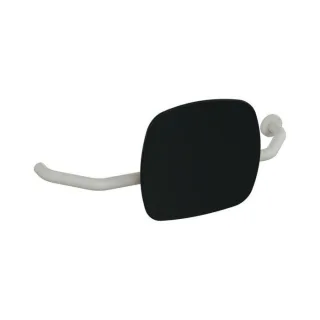 Hewi 801 Rückenstütze 801.51B9273R97 Wandabstand 230mm, rechts, matt, Lehne tiefschwarz, lichtgrau