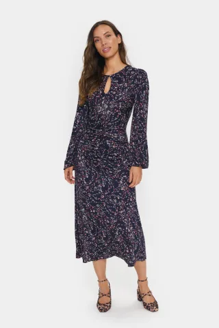 Jersey Kleid A-Form blue multi