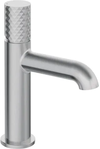 Neuesbad Serie 600 Hexa Waschtischarmatur ohne Ablaufgarnitur, edelstahl gebürstet NB1DEBHS_F20M1