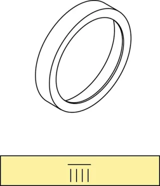 Ideal Standard Dekorring mit Symbol Kopfbrause A860859AA