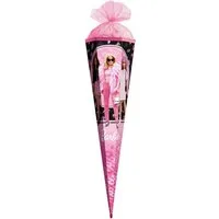 Roth Schultüte Barbie, 85 cm, eckig, Tüllverschluss, Roth-Spitze
