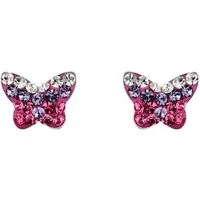 Amor Paar Ohrstecker Schmetterling, mit Glasstein