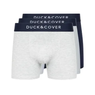 Duck and Cover - "Sagnet" Boxershorts für Herren(3er-Pack) (Blau/Weiß/Grau)