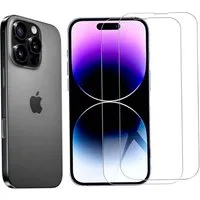 CLM-Tech Displayschutzglas 2x für iPhone 16 Pro Max 6,9 Zoll, Panzerglas Folie - Anti-Fingerabdruck und kratzfest -, 2 Stück, Kristallklar
