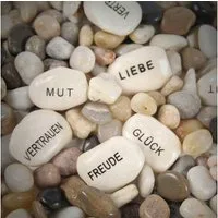 Annastore Dekofigur 30-TLG. Set Glückssteine mit Spruch Gastgeschenke Steine