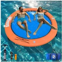 DURAERO Aufblasbare Wasser-Hängematte,Rundes,Schwimmring für See & Pool SUP-Paddel