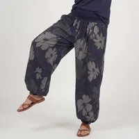 OriginalYou Haremshose Sommerhose luftig und leichte Pumphose für Damen mit elastischem Bund, sommerliches Design, Middle Waist