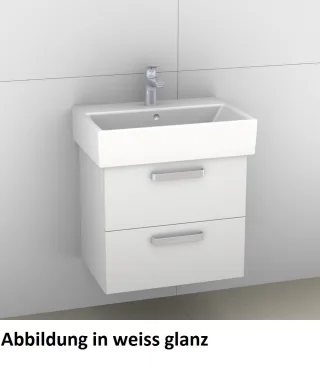 Artiqua 414 Waschtischunterschrank für Memento 513360, 513362 Weiß Hochglanz Select, 414-WU2L-V23-71 414-WU2L-V23-7160-125