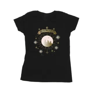 Harry Potter - "Hogwarts" T-Shirt für Damen (Schwarz)