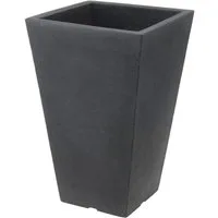 Spetebo Pflanzkübel Kunststoff Trapez Pflanzkübel 55x37 cm - anthrazit (Inhalt, 1 St., Pflanzkübel), für den Innen- und Außenbereich geeignet - frostsicher