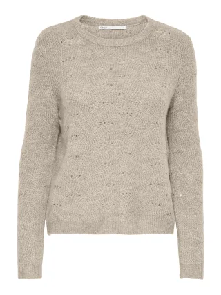 ONLY - ONLLOLLI L/S PULLOVER KNT NOOS Taupe Gray - Gr. - XL