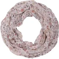 MIRROSI Loop Damen Schal mit Blümchen Muster, Weich, Schlauchschal, (ca.45x75cm, zweimal um den Hals wickelbar), Damen Halstuch ideal für Frühling, Sommer oder Herbst