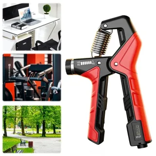 MACYO MA630 5-100kg Adjustable Electronic Counting Hand Gripper Double Thickness Spring Strength Trainer Comfortable Art