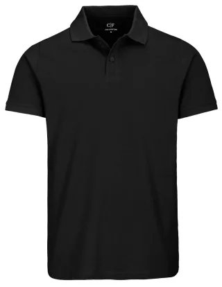 COMMANDER Finest Clothing - (S)-NOS 2-Knopf Poloshirt 1/2 black - Gr. - M